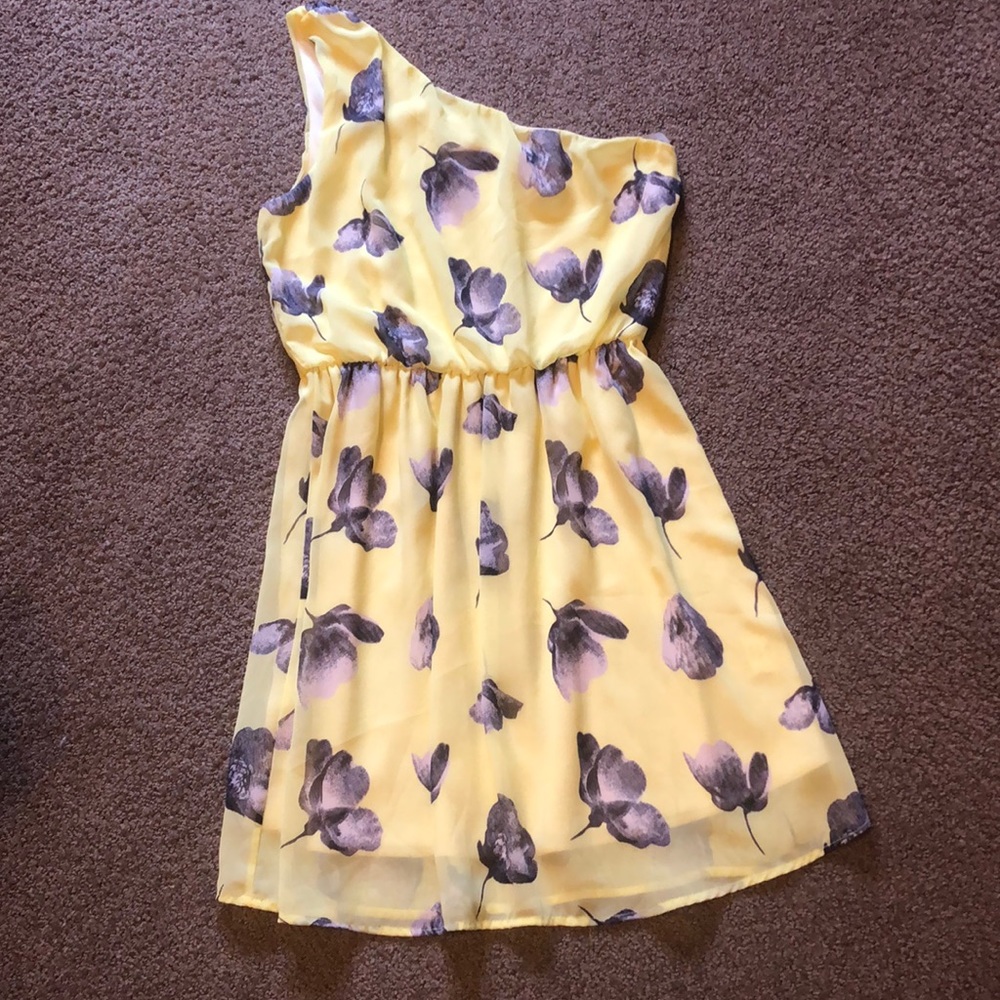 Yellow Floral Summer Dress